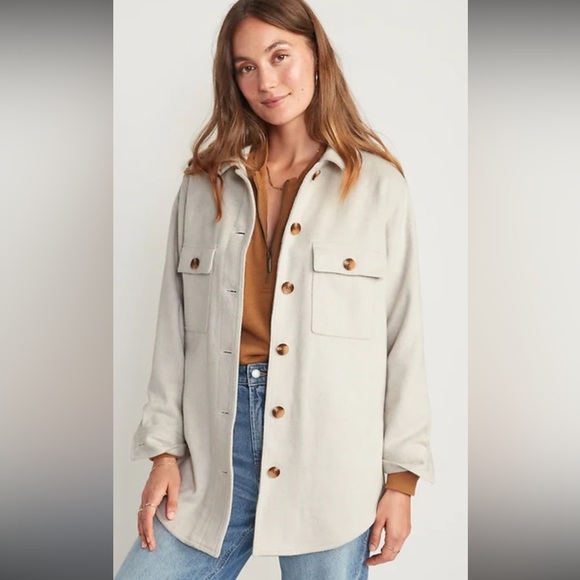 NWT Old Navy Soft Brushed Utility Shacket - Picture 1 of 5